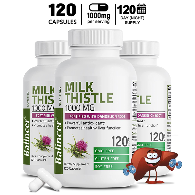 Milk Thistle Silymarin - Milk Thistle Supplement - with Dandelion