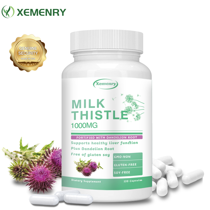 Milk Thistle Silymarin - Liver Detox Cleanse - with Milk