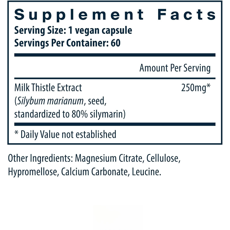 Milk Thistle 1000mg Capsules C - огляд і ціна Milk Thistle Silymarin