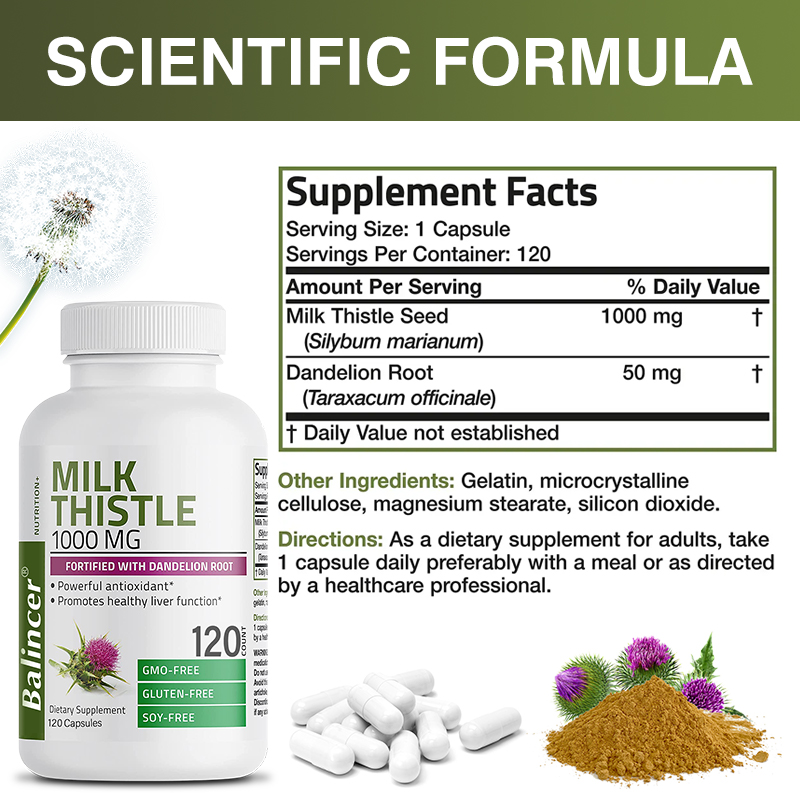 Milk Thistle Supplement - with - огляд і ціна Milk Thistle Silymarin