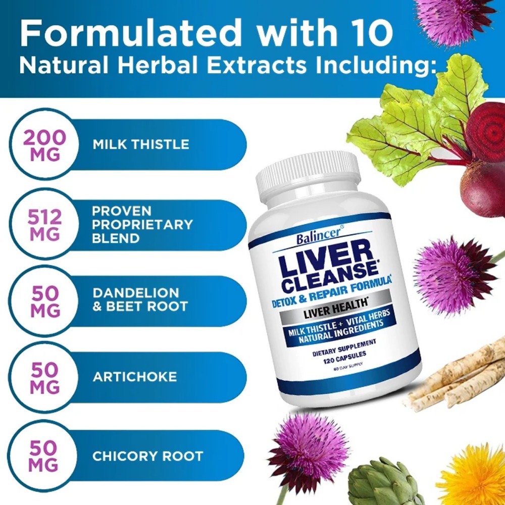 Liver Cleanse Detox & Repair F - огляд і ціна Milk Thistle Silymarin