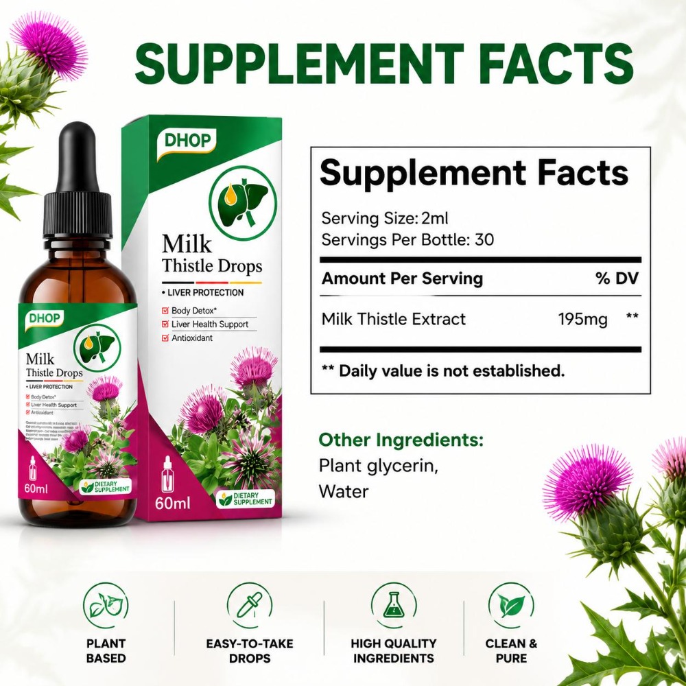 DHOP Milk Thistle Drops Silyma - огляд і ціна Milk Thistle Silymarin