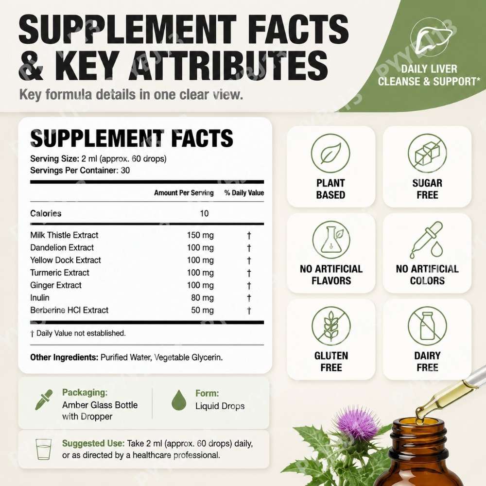 Liver Support Drops with Berbe - огляд і ціна Herbal Wellness Formula