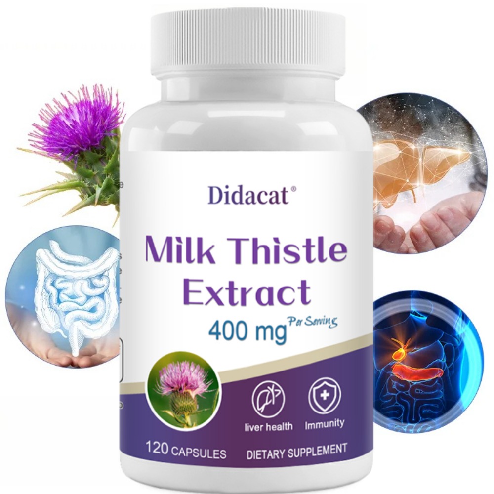 Milk Thistle Seed 400mg, 80% S - огляд і ціна Milk Thistle Silymarin