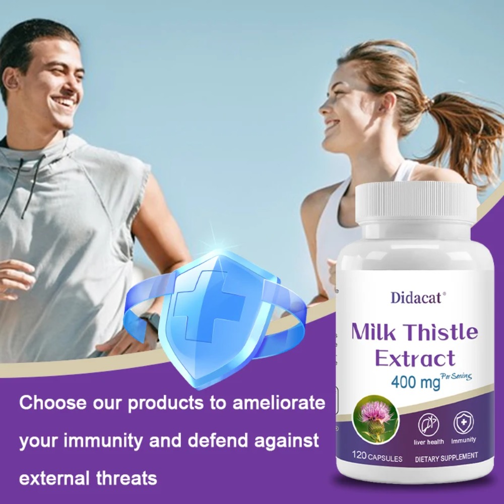 Milk Thistle Seed 400mg, 80% S - огляд і ціна Milk Thistle Silymarin