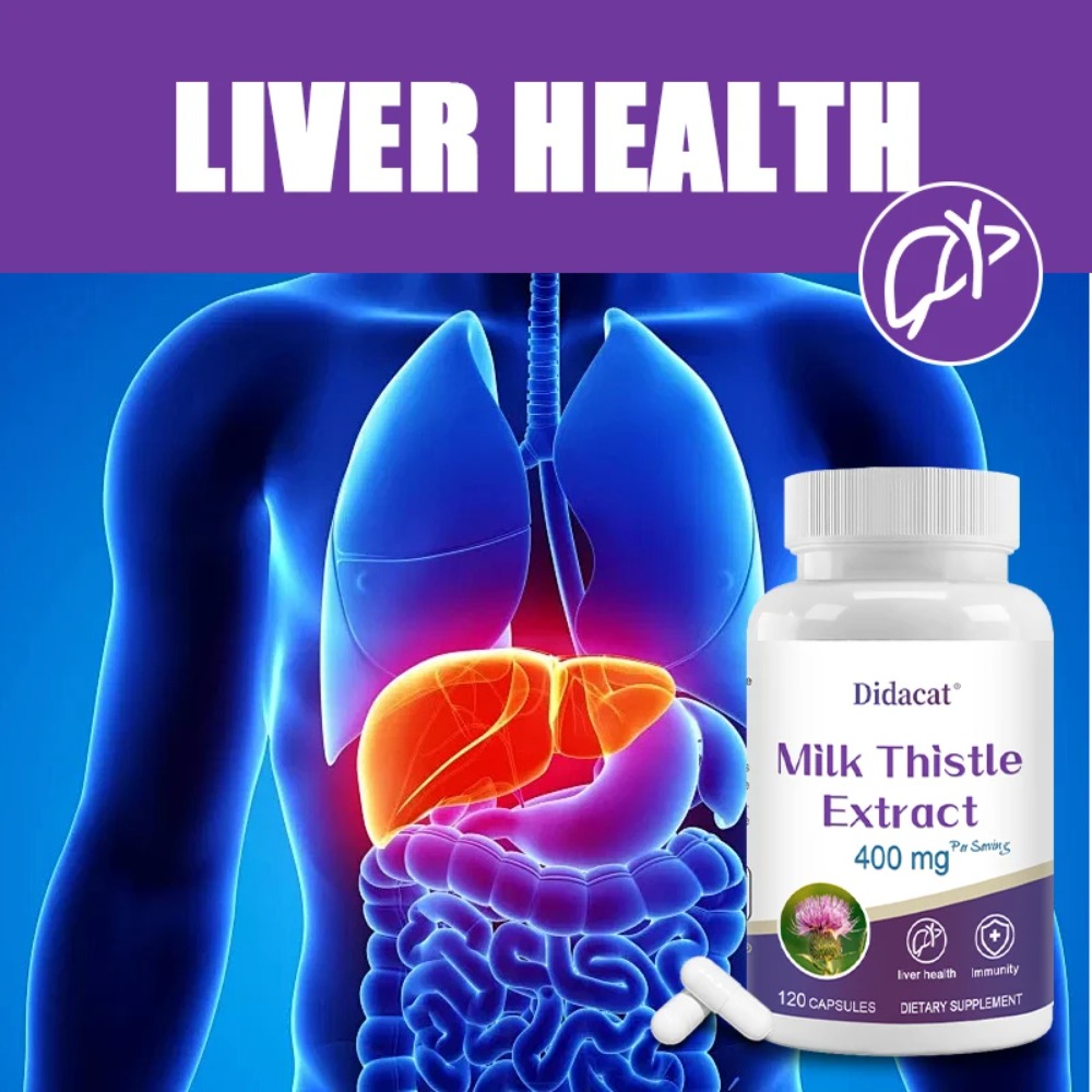 Milk Thistle Seed 400mg, 80% S - огляд і ціна Milk Thistle Silymarin