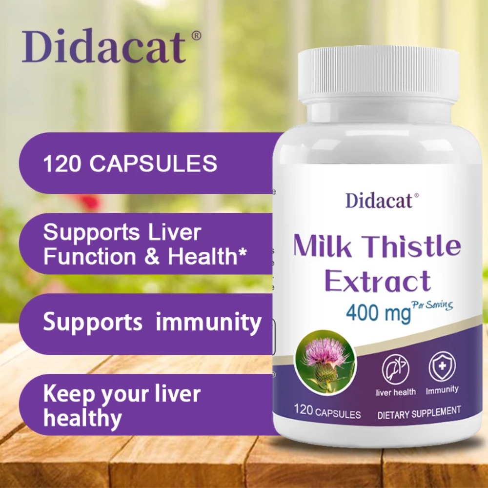 Milk Thistle Seed 400mg, 80% S - огляд і ціна Milk Thistle Silymarin