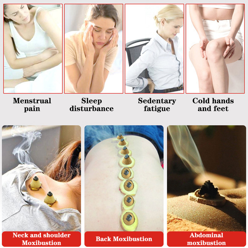 Conical Moxa Stick Set for Abd - огляд і ціна Herbal Wellness Massage