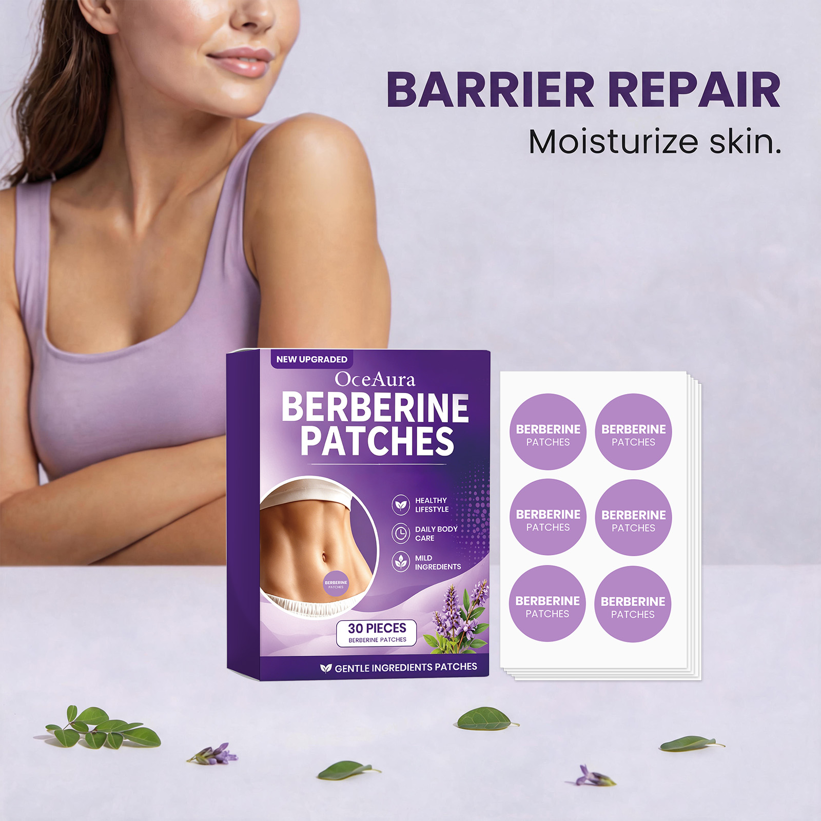 OceAura Berberine Care Patches - огляд і ціна Herbal Wellness Formula