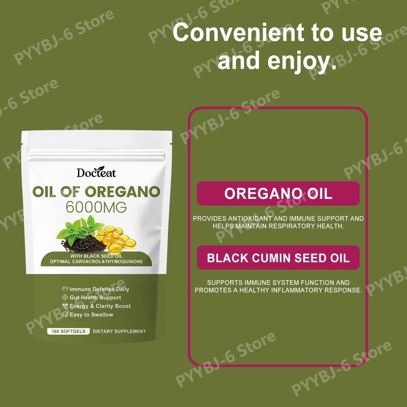Oregano Oil Softgels with Blac - огляд і ціна Herbal Wellness Formula