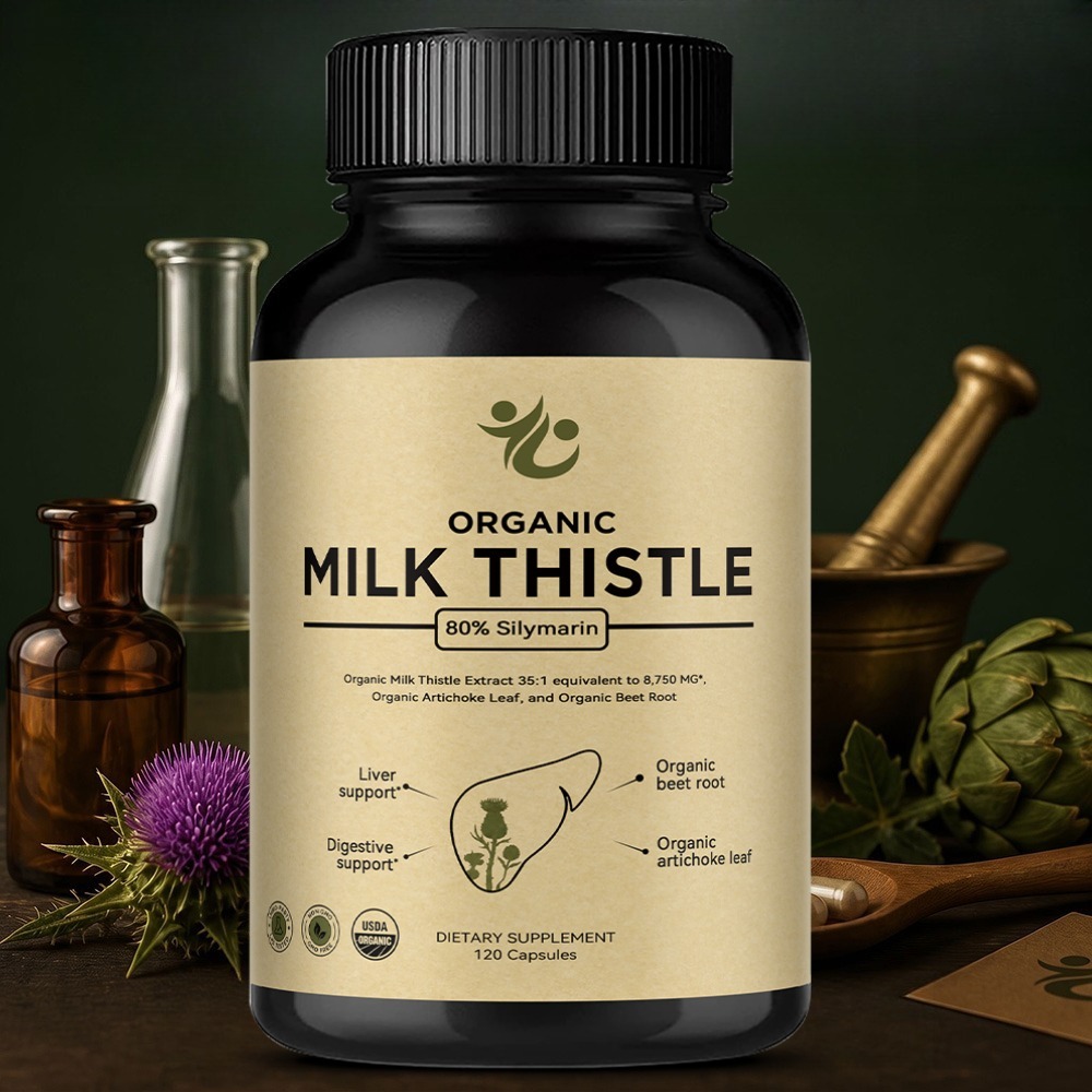 Milk Thistle Liver Detox Capsu - огляд і ціна Milk Thistle Silymarin